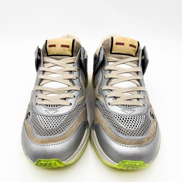 Gucci GG Sneakers Trainers Logo Grey Ultrapace Trainers EU 39.5 US 9.5 - Picture 3 of 10